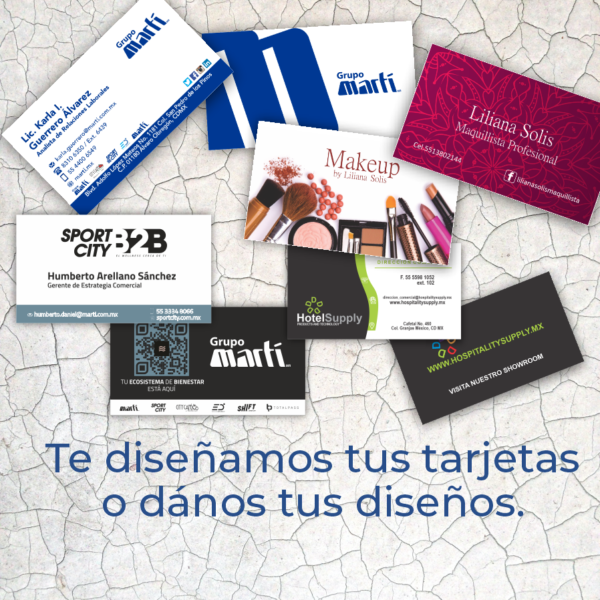 Tarjetas de Presentación Impresas por un lado